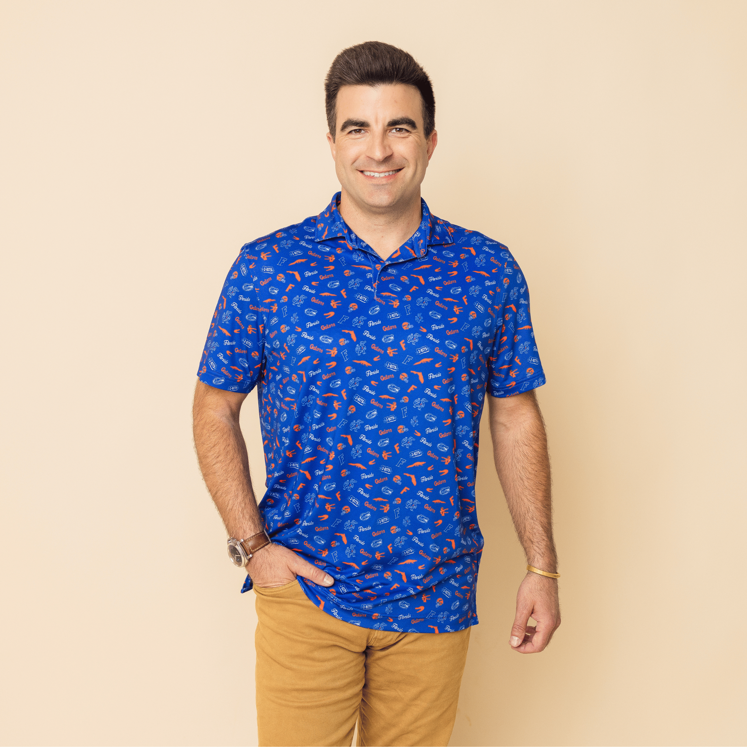 The UF Swamp® Safari Print Polo
